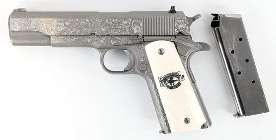 Engraved Randall Firearms Service Model 1911 .45 ACP Semi Auto Pistol