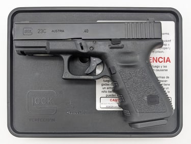 Glock Model 23C .40 S&W Semi Auto Pistol w/ Case