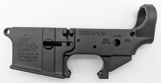 Warrior Arms LaPorte Police Dept. WAR-15 AR Lower Receiver