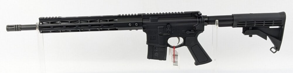DPMS Panther Arms DA-15 5.56mm Semi Auto Rifle: Manufacturer: DPMS Panther Arms, Model: DA-15, Type: Rifle, Caliber/Gauge: 5.56mm, Barrel: 17-1/4 inch w/ Flash Hider, Choke: , Finish: Black, Grip: , Stock: Adjustable Polymer, Condition: Like new, F