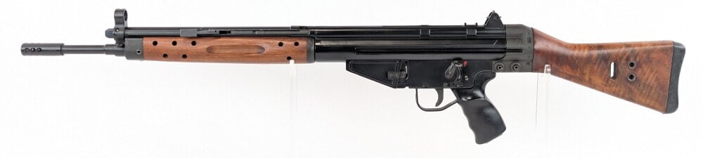 Century Arms Model CETME .308 Win Semi Auto Rifle: Manufacturer: Century Arms, Model: CETME, Type: Rifle, Caliber/Gauge: .308 Win, Barrel: 19 inch w/ Muzzle Device, Choke: , Finish: Black, Grip: , Stock: Wood, Condition: Nice with light scuffs and wea