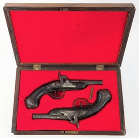 Joseph Dimarco .35 Cal Percussion Pistol Pair