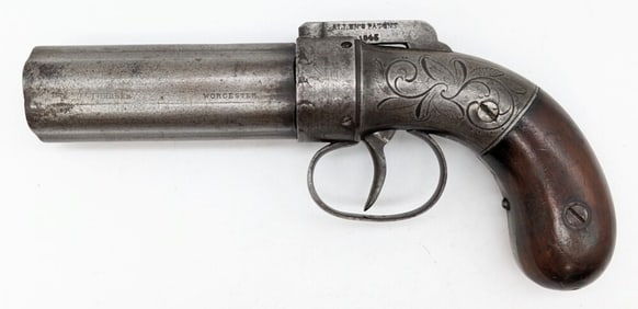 Allen & Thurber Worchester .30 Cal Percussion 6-Shot Pepper-Box Pistol