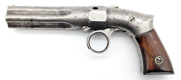 Robbins & Lawrence .28 Cal 5-Shot Ring Trigger Pepperbox Pistol