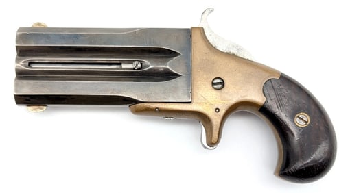 Unmarked Hidden Dagger .41 RF Turnover Double Barrel Derringer