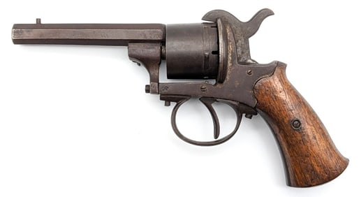 Belgian 9mm Pinfire Revolver