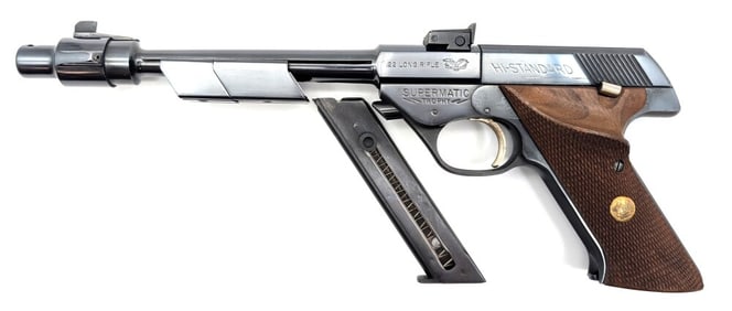 Hi-Standard Model 102 Supermatic Trophy Target .22 LR Semi Auto Pistol