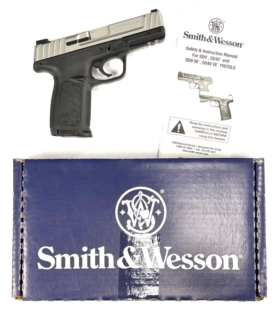 Smith & Wesson Model SD40 VE .40 S&W Semi Auto Pistol w/ Box (1 of 12)