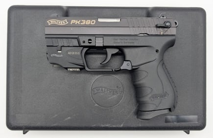 Walther Model PK380 .380 ACP Semi Auto Pistol w/ Case