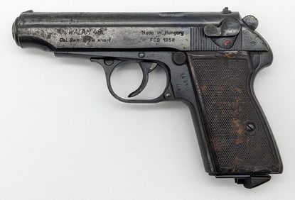 1958 Hungarian FEG Walam 48 9mm Browning Short Semi Auto Pistol