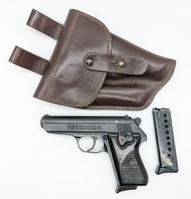 CZ Model 50 NB50 Police Marked .32 ACP Semi Auto Pistol w/ Holster