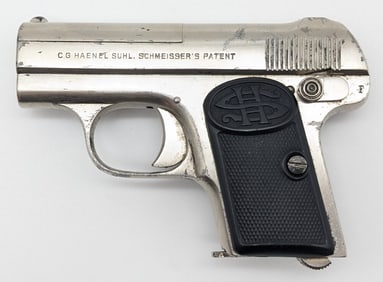 C.G. Haenel Schmeisser Model 1 .25 ACP Semi Auto Pistol