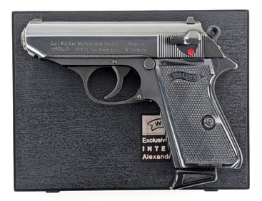 1976 Walther PPK/S 9mm Kurz / .380 ACP Semi Auto Pistol w/ Case