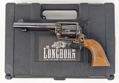 American Western Arms Longhorn .44 Spl Single Action Revolver w/ Case