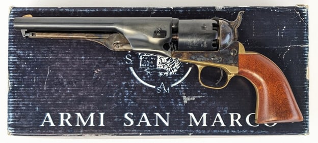 Armi San Marco 1861 Navy .36 Cal Black Powder Revolver w/ Box