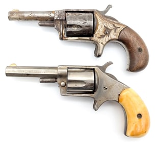 Hopkins & Allen Ranger No. 9 & Robin Hood .32 Cal Spur Trigger Revolvers