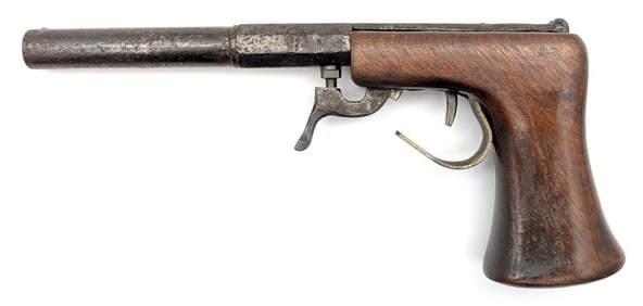 Antique J.H. Hale .36 Cal Underhammer Percussion Pistol