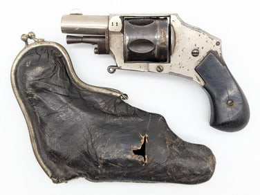 Antique Belgian Huet A Lille Folding Trigger .32 Cal Revolver