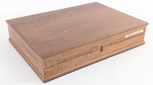 1977 Case XX Blue Scroll Display Case w/ Box