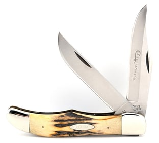 1976 Case XX Gray Letter Stag Folding Hunter 5265