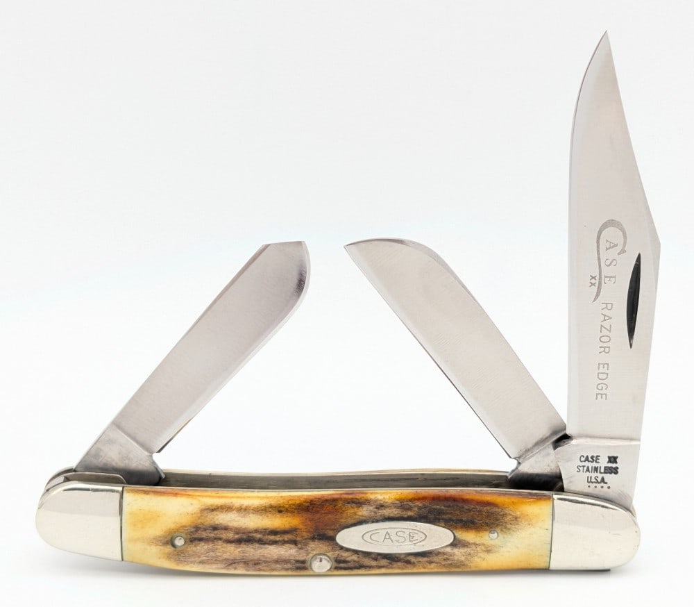 1976 Case XX Gray Letter Stag Medium Stockman 5347 (1 of 4)