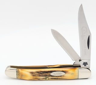 1976 Case XX Gray Letter Stag Medium Texas Jack Knife 52087