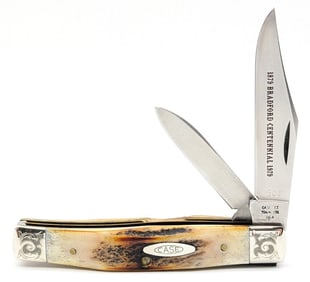 Ltd 1979 Case XX Scroll Bolster Bradford Centennial Stag Texas Jack Knife 5292