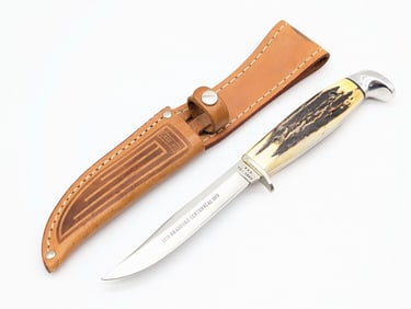 1979 Case XX Bradford Centennial Stag 5FINN Fixed Blade w/ Sheath
