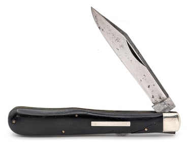 C. Platts & Sons Keen Edge Smooth Wood Lock back Knife