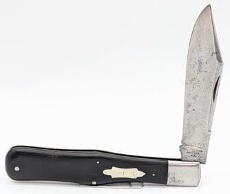 Platts Brothers Smooth Ebony Wood Coke Bottle Knife