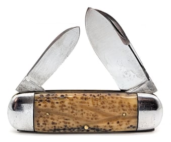 1902-1903 W.R. Case & Son Jigged Bone Long Pull Elephant Toe 6250