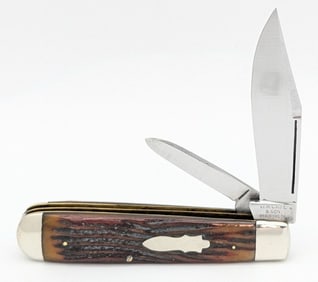 1902-1903 W.R. Case & Son Red Winter Bottom Bone Long Pull Jack Knife 6231 1/2