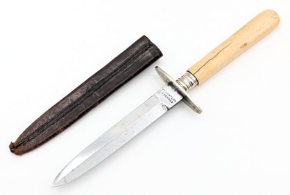Standard Cutlery Co. Bone Handle Dagger w/ Sheath