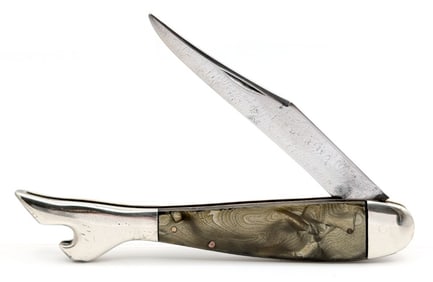 1905-20 Case Bradford Celluloid Lady Leg Folding Knife