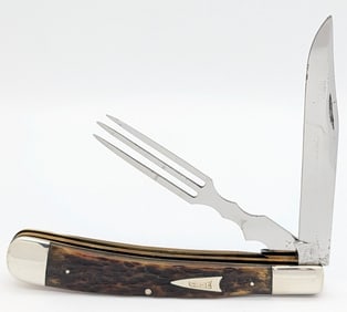 1905-20 Case Bradford Early Roger's Bone Large Hobo Trapper