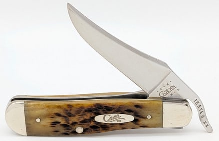 2000 Case XX Employee and Associates Set Amber Bone Russlock 1 of 350 61953L