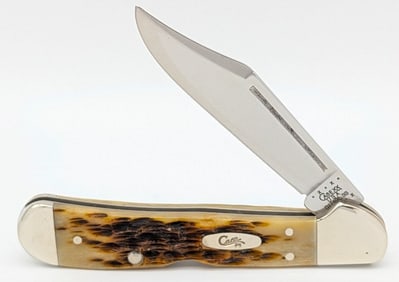 2000 Case XX Employee and Associates Set Amber Bone Copperlock 61749L