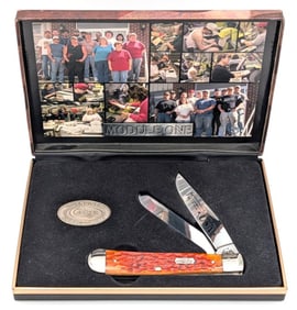 Ltd 2004 Case XX Module One Orange Bone Trapper 6254 w/ Case