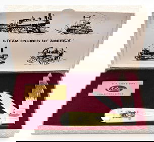 Ltd 1986 Case XX Steam Engines of America Syth Yellow Uneven Jack Knife 3299 1/2 w/ Box