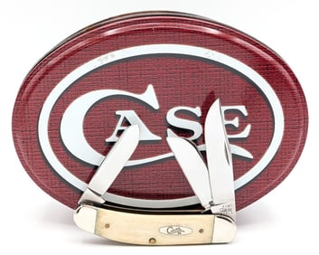 2001 Case XX Natural Bone Sowbelly TB6339 w/ Tin