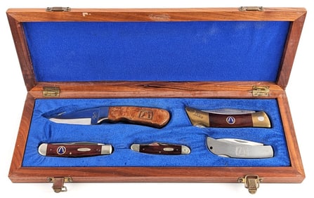 1993 Case XX Arch of Wyoming 5 Piece Safety Award Set