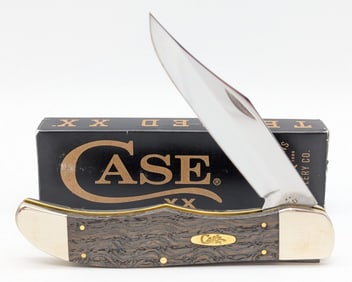 2025 Case XX Black Curley Oak Wood Folding Hunter 7165 w/ Box