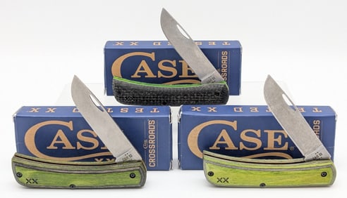 2025 Case XX Backwoods Wood & G-10 Sod Buster Jr's w/ Boxes