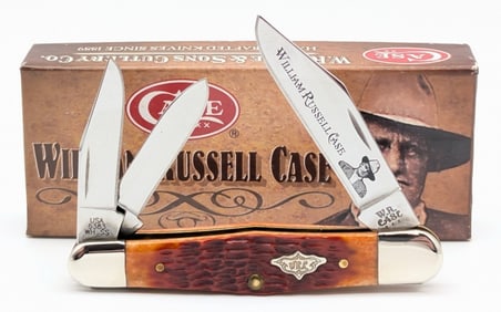 2007 Case XX William Russell Case Chestnut Bone Splitback Whittler 6383 w/ Box