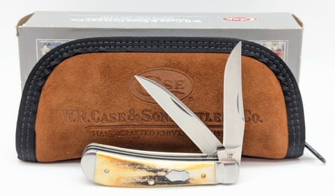 2013 Case XX Tony Bose Stag Whittler Trapper TB522013 w/ Box & Case