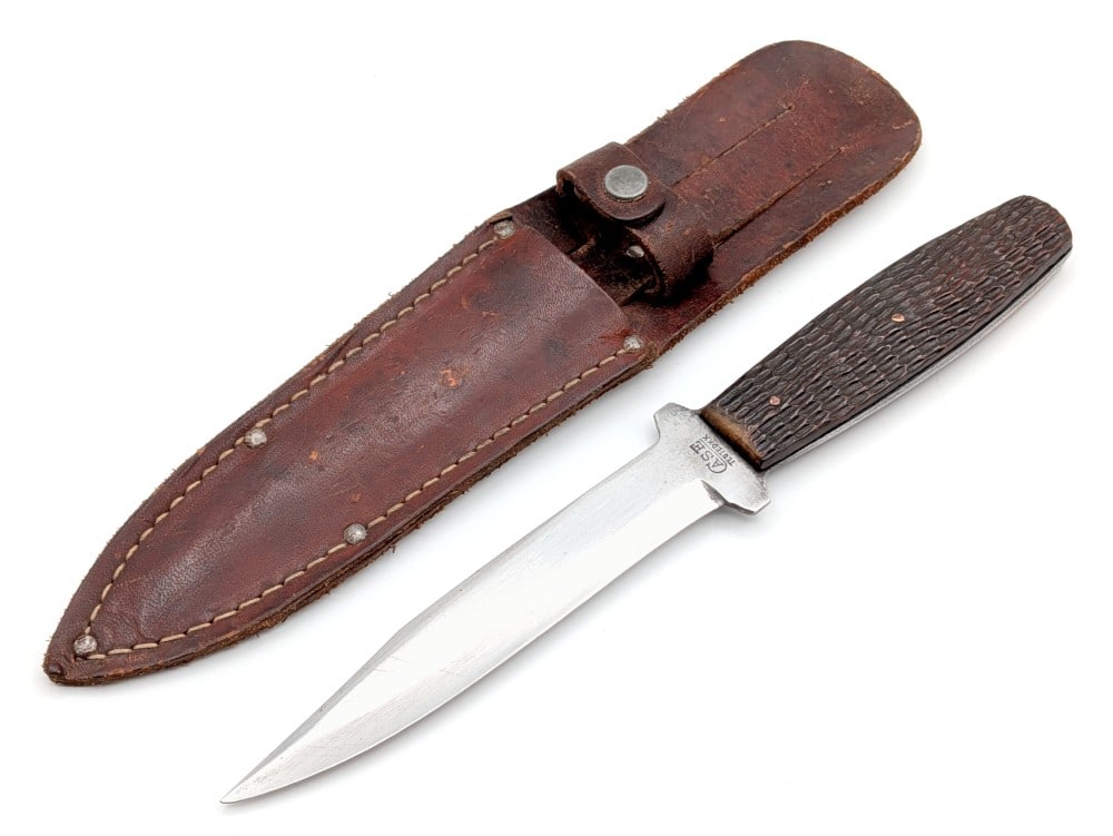 1932-40 Case Tested XX Green Bone Fixed Blade Knife 161 w/ Sheath (1 of 9)