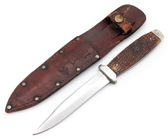1932-40 Case's Tested XX Green Bone Fixed Blade 63-5 w/ Sheath