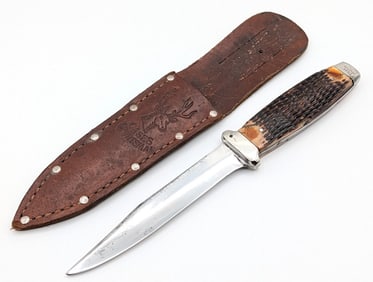 1932-40 Case's Tested XX Green Bone Fixed Blade 63-5 w/ Sheath