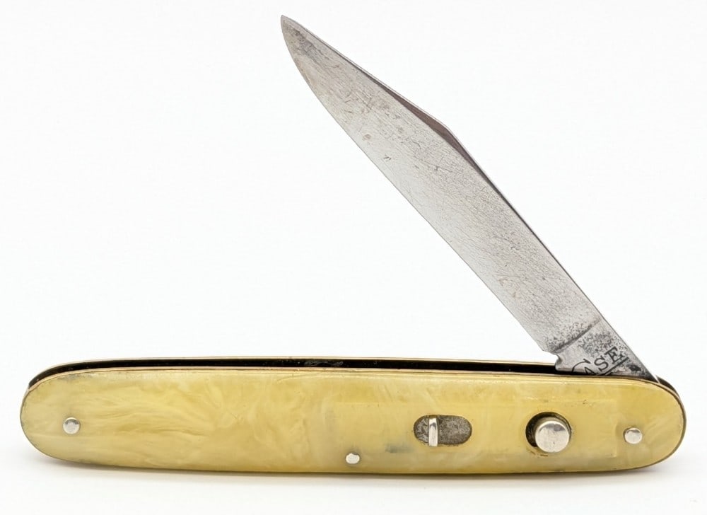 1932-40 Case Tested Marbled Celluloid Switchblade 91210 1/2 (1 of 5)