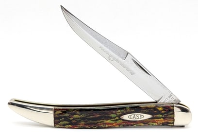 1992 Case XX Classic 1 of 500 Christmas Tree Celluloid Large Texas Toothpick Knife 71098